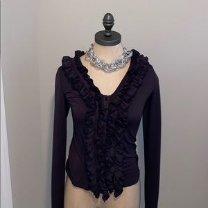 Size M Ruffle Cardigan